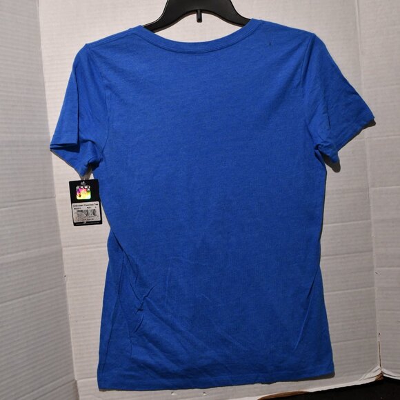 Dallas Cowboys Her Style Women's Distressed Coaches Tee Royal Blue NWT Large - Picture 4 of 7